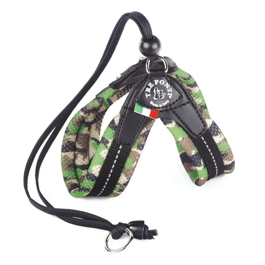 Arnes Easy Fit Mesh Camuflado Verde Para Perro