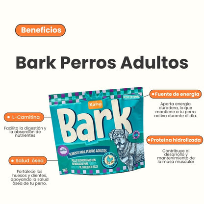 Alimento Seco Kanu Pet Bark para perro adulto todas las razas con  Pollo