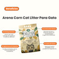 Arena 100% de Maíz Kanu Pet Corn Cat Litter para Gato 100% Ecológíca