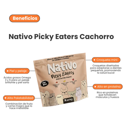 Alimento Seco Nativo Picky Eaters Puppy Mini Kanu Pet para Perro
