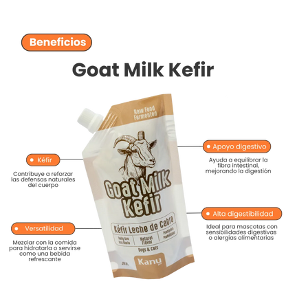 Kéfir Leche De Cabra Natural Kanu Pet Para Perro y Gato Bolsa