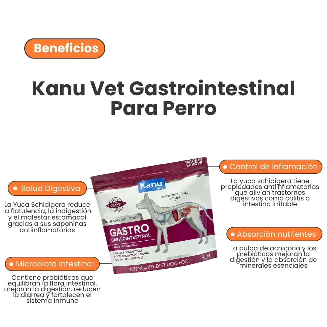 Alimento Medicado Kanu Vet Gastrointestinal para Perro Adultos