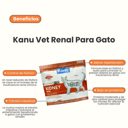 Alimento Medicado Kanu Vet Renal para Gato Adultos