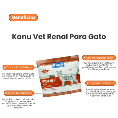 Alimento Medicado Kanu Vet Renal para Gato Adultos
