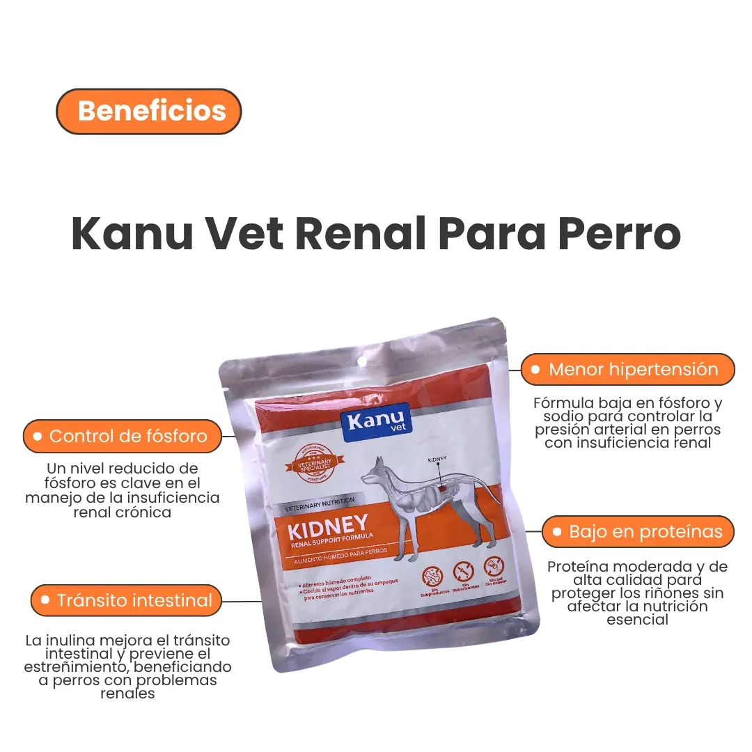 Alimento Húmedo Medicado Kanu Vet Renal - Kidney para Perros Adultos