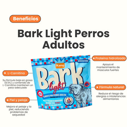 Alimento Seco Kanu Pet Bark Light para perro adulto todas las razas conPollo, Bajo en Grasa