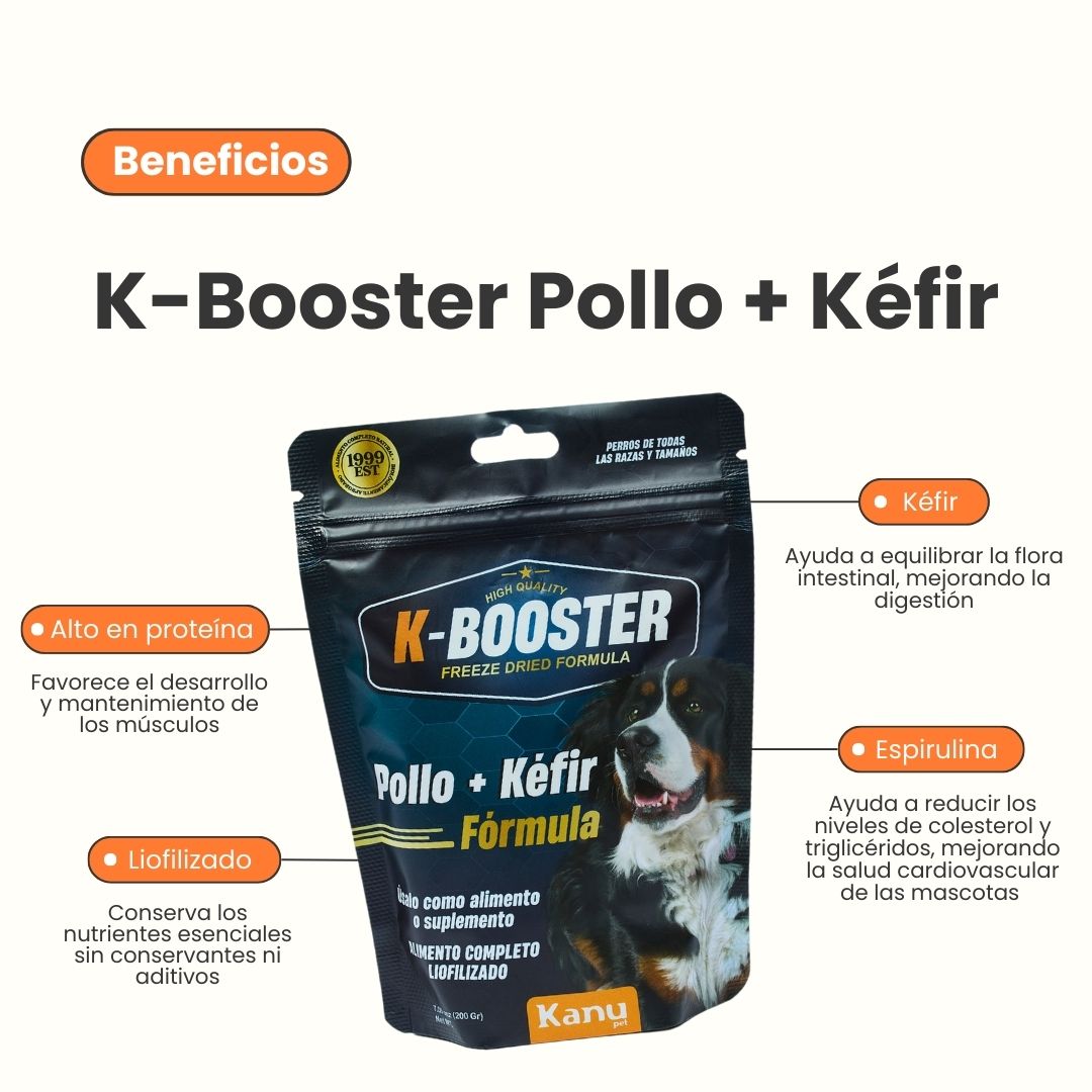 Alimento Para Perro K-Booster Pollo Kanu Pet Bolsa x 200 Gr