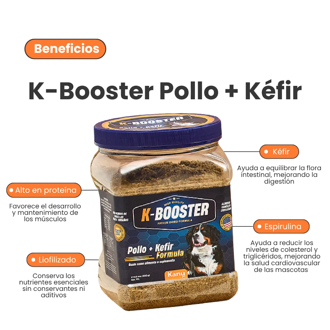 Alimento Liofilizado K-Booster Pollo Kanu Pet para Perro