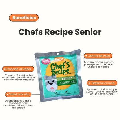 Alimento húmedo Chef recipe senior perros toda razas