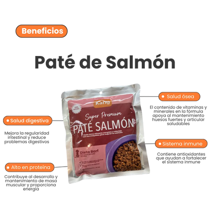 Alimento Húmedo Pate de Salmón Kanu Pet para Perros