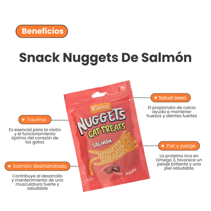Snack Nuggets de Salmón Kanu Pet para Gato