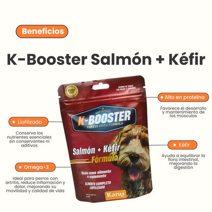 Alimento Para Perro K-Booster Salmón Kanu Pet Bolsa x 200 Gr