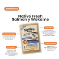 Alimento Congelado Nativo Fresh sabor a Salmón y Wakame Kanu Pet para Perros. 100% Comida Real