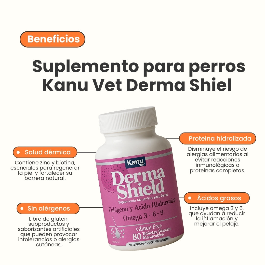 Suplemento Vitamínico Derma Shield Kanu Vet Masticable para Perros