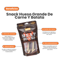 Snack Hueso Grande de Carne y Batata Kanu Pet Hueso para Perro
