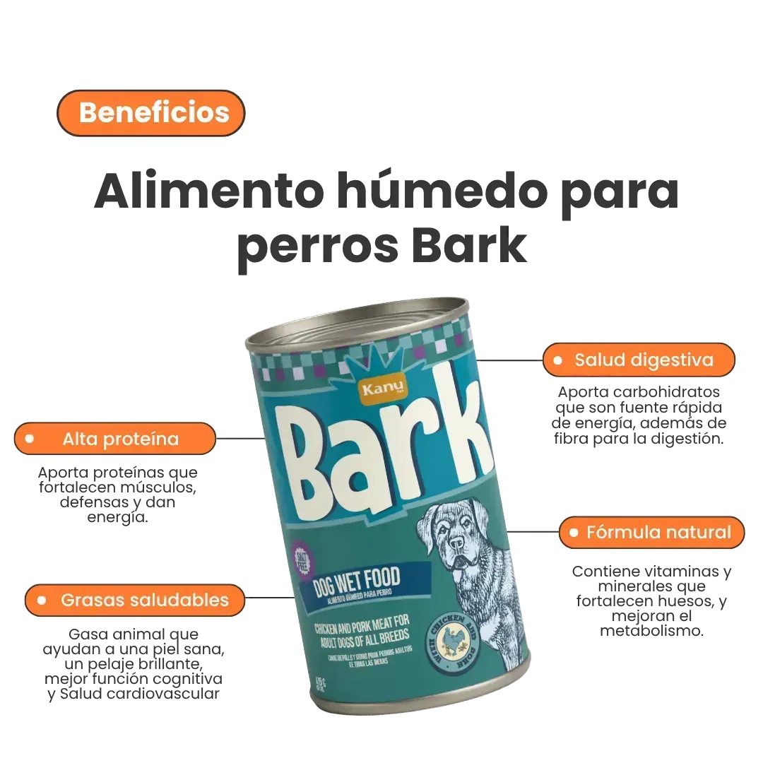Alimento Húmedo Bark Pollo / Cerdo Kanu Pet para Perro toda raza