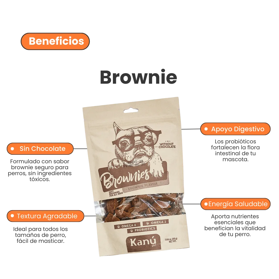 Galletas Brownies Kanu Pet para perros