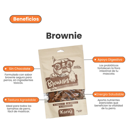 Galletas Brownies Kanu Pet para perros
