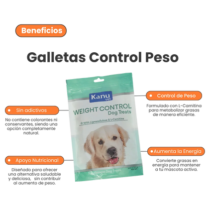 Snacks Kanu Vet Weight Control para perros
