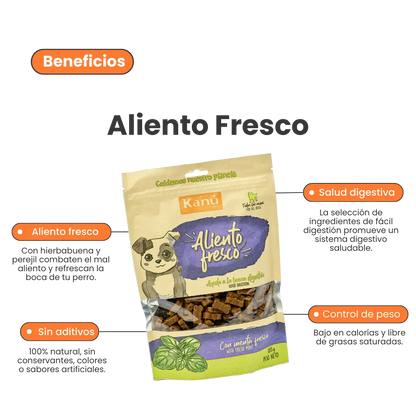 Galleta Aliento Fresco Kanu Pet para perros