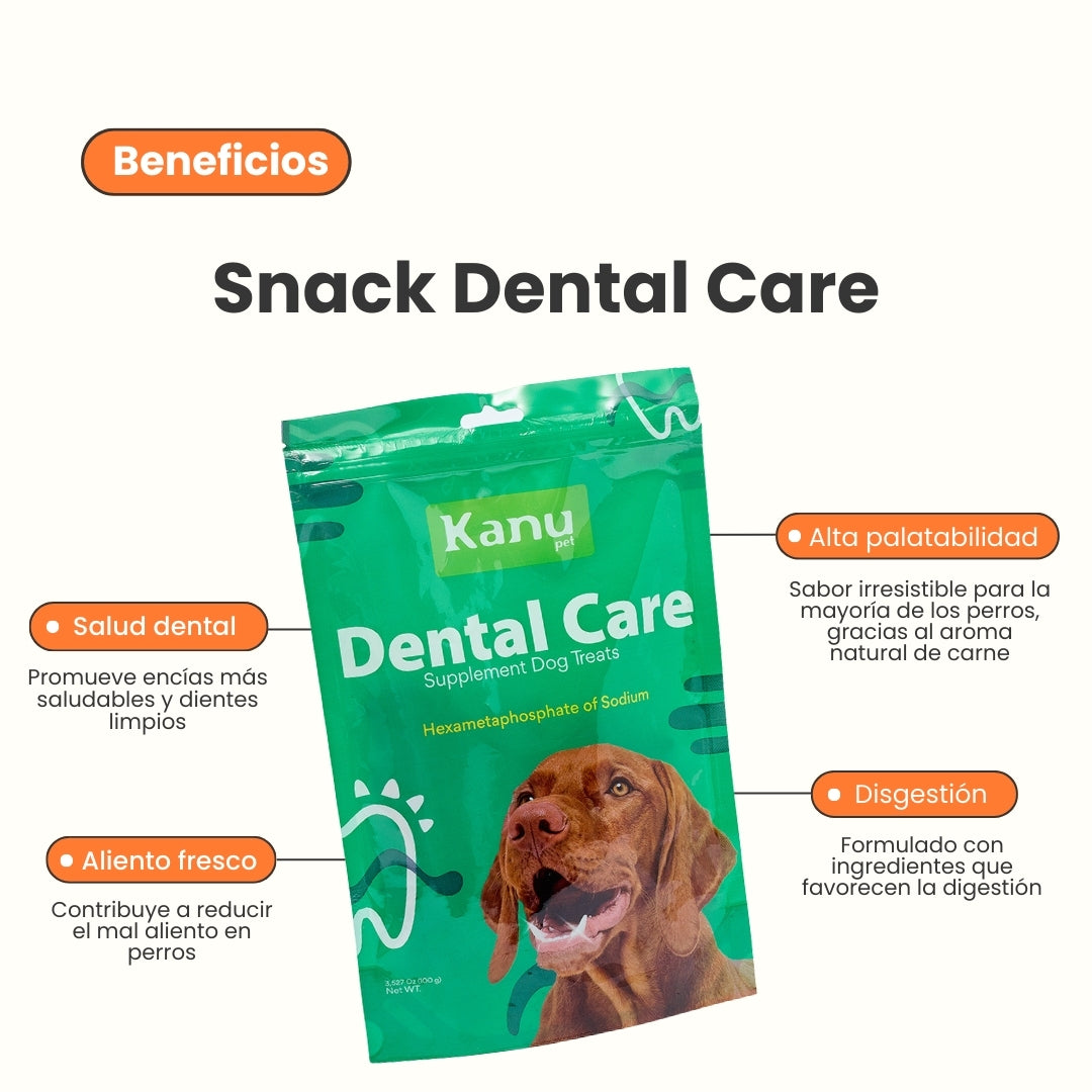 Snacks para la placa y el sarro Kanu Pet Nuggets Dental Care para Perro 100 GR