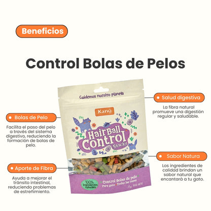 Galleta Hairball Control Kanu Pet para gatos