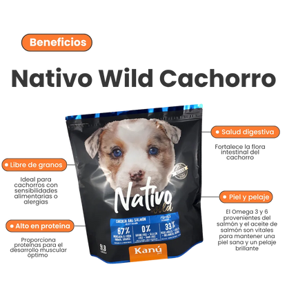 Alimento Seco Grain Free Nativo Wild Kanu Pet para Perro Cachorro