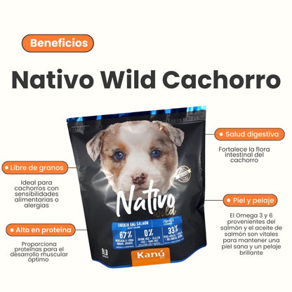 Alimento Grain Free para Perro Cachorro Kanu Nativo Wild