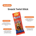 Snack Twist Stick para la placa y el sarro Kanu Pet  Sabores surtidos para Perro