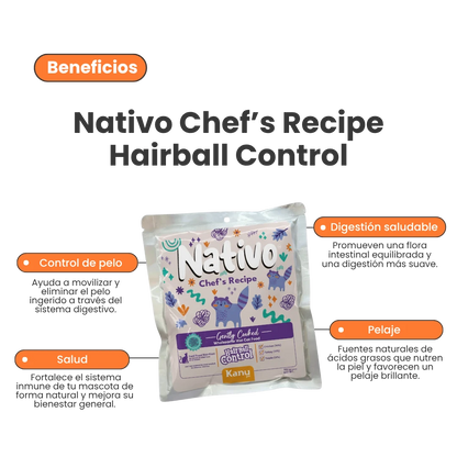 Alimento Húmedo Nativo Chef’s Recipe Hairball Control Kanu Pet para Gatos