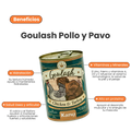 Alimento Húmedo Goulash Pollo y Pavo Kanu Pet para perro adulto Lata