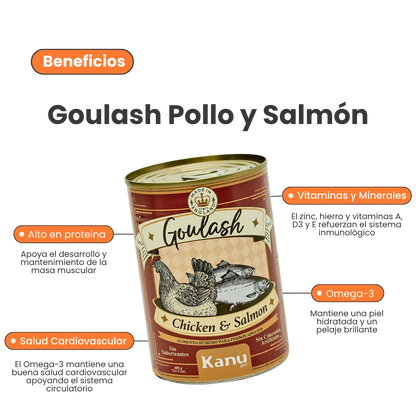 Alimento Húmedo Goulash Pollo Hígado Kanu Pet para perro adulto Lata
