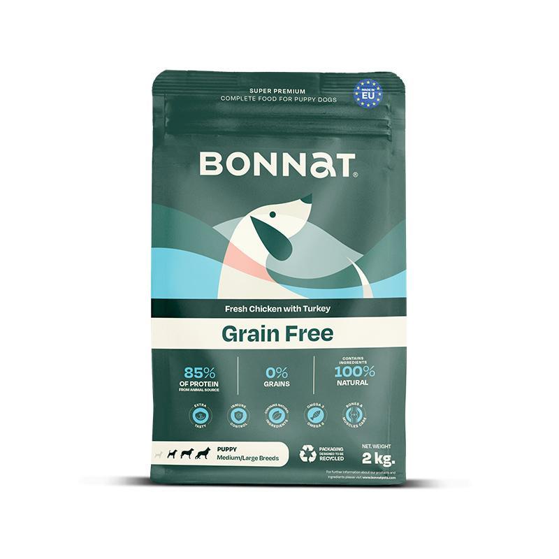 Alimento Seco Bonnat Grain Free Canine Puppy Medium-Large Breeds