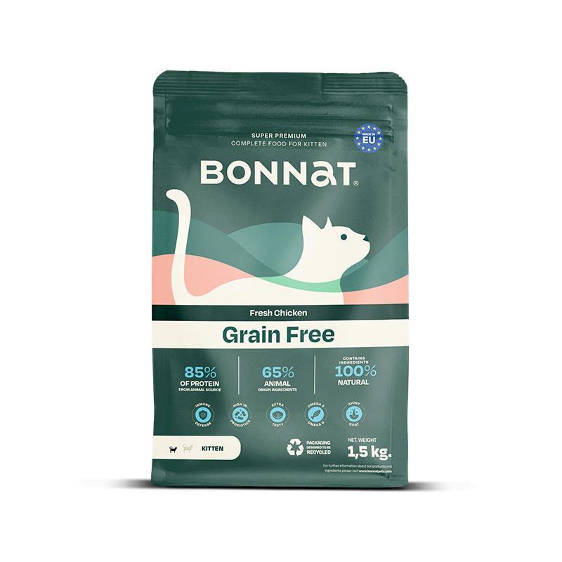 Alimento Seco Bonnat Grain Free Feline Kitten  Pollo