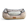 Cama Rectangular Ovejero Gris con Azul Kanu Pet para Perro