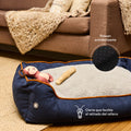Cama Rectangular Ovejero Azul / Caramelo Kanu Pet para Perro