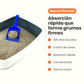 Arena de Bentonita Kanu Pet Cat Litter para Gatos. 99% libre de Polvo. Aglomera al Instante