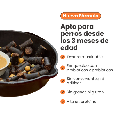 Snack de Cábano Jerky Grill Meat Flavor Kanu Pet Para Perro