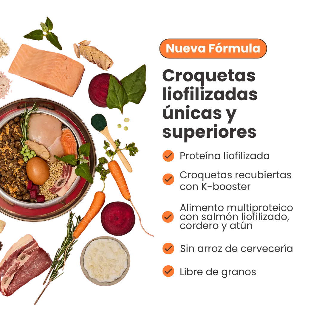 Alimento Seco Nativo K-Booster Salmón Pollo Cordero y Atún Kanu Pet para Perro Cachorro