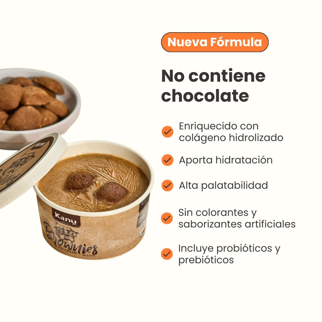 Kanu Helado Galleta Brownie Para Perro y Gato