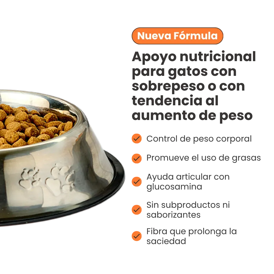 Alimento Seco Medicado Kanu Vet Weight Reduction para Gato Adultos