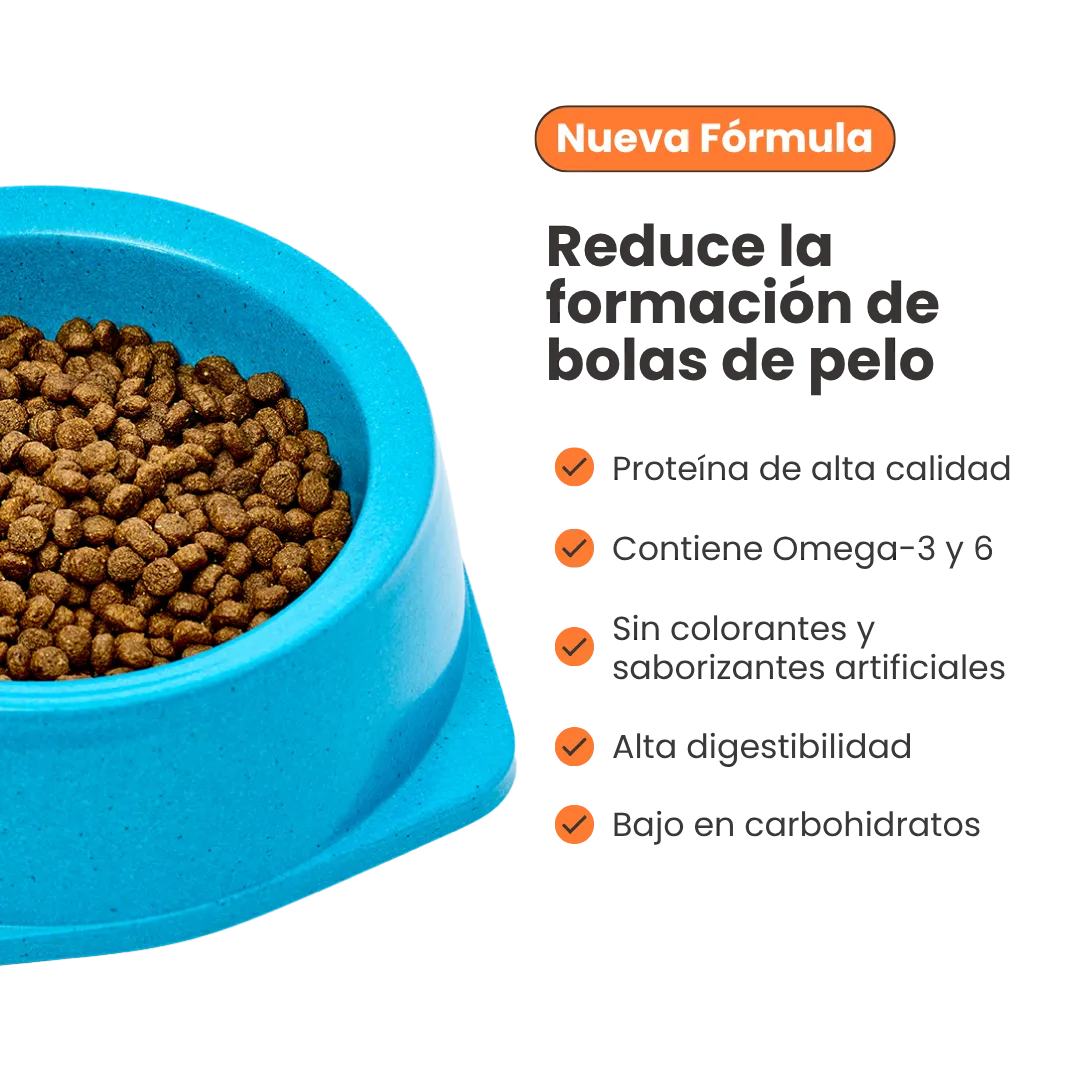 Alimento Seco Nativo HairBall Kanu Pet para Gato Adulto