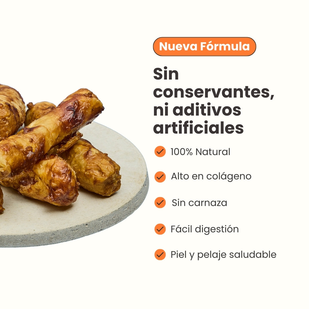 Snack Rollo de Colágeno XL de Res Kanu Pet para Perro. No es Carnaza