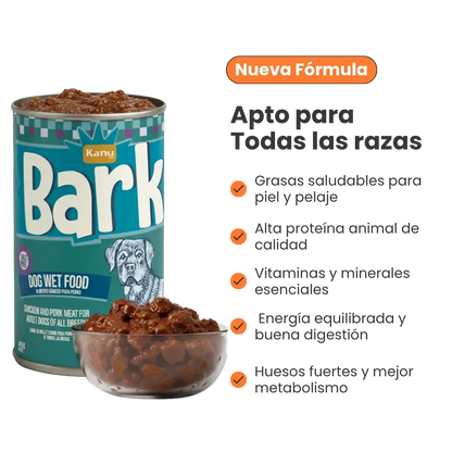 Alimento Húmedo Bark Pollo / Cerdo Kanu Pet para Perro toda raza