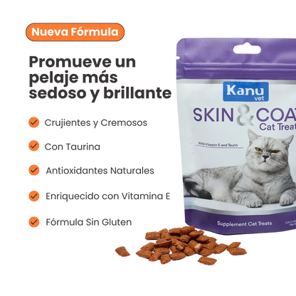 Snacks Skin and Coat Kanu Vet para Gatos