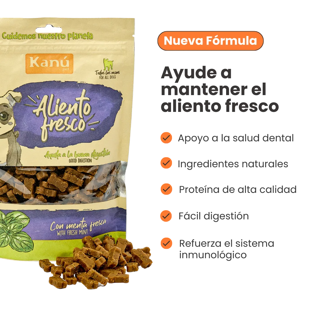 Galleta Aliento Fresco Kanu Pet para perros