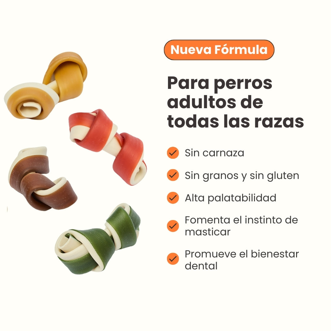 Snack Mini Huesos con Sabores surtidos Kanu Pet Mini Bones Pet para Perros x 12 Unds