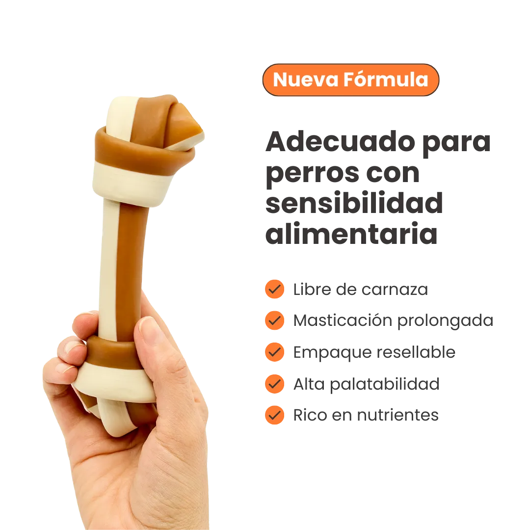 Snack Hueso Grande de Mantequilla de Maní y Batata Kanu Pet Hueso para Perro