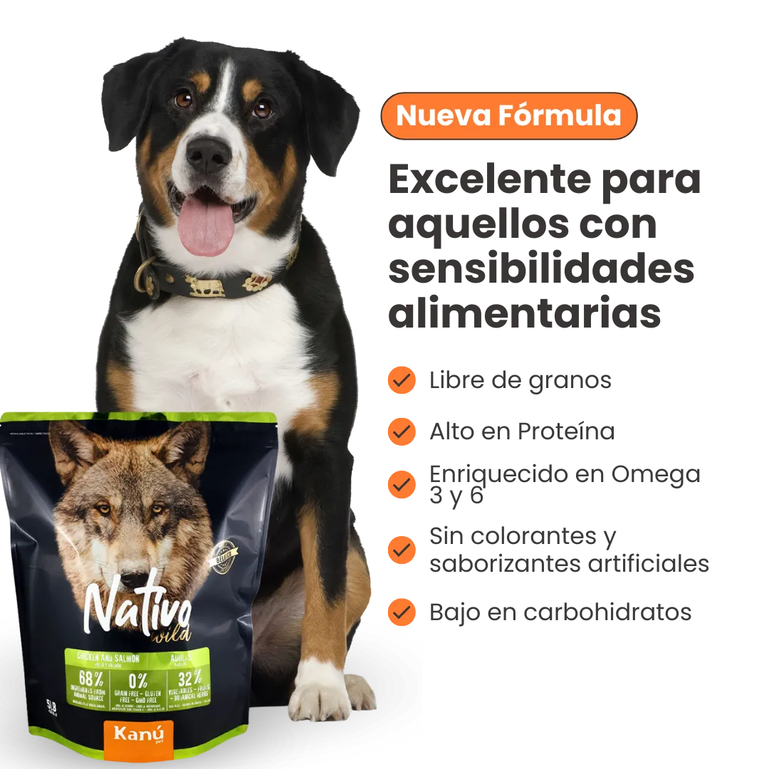 Alimento Seco Grain Free Nativo Wild Kanu Pet para Perro Adulto