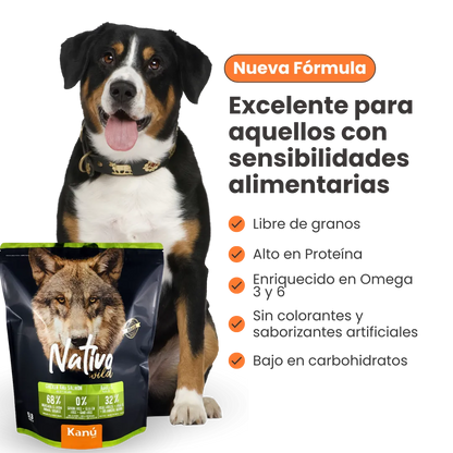 Alimento Seco Grain Free Nativo Wild Kanu Pet para Perro Adulto